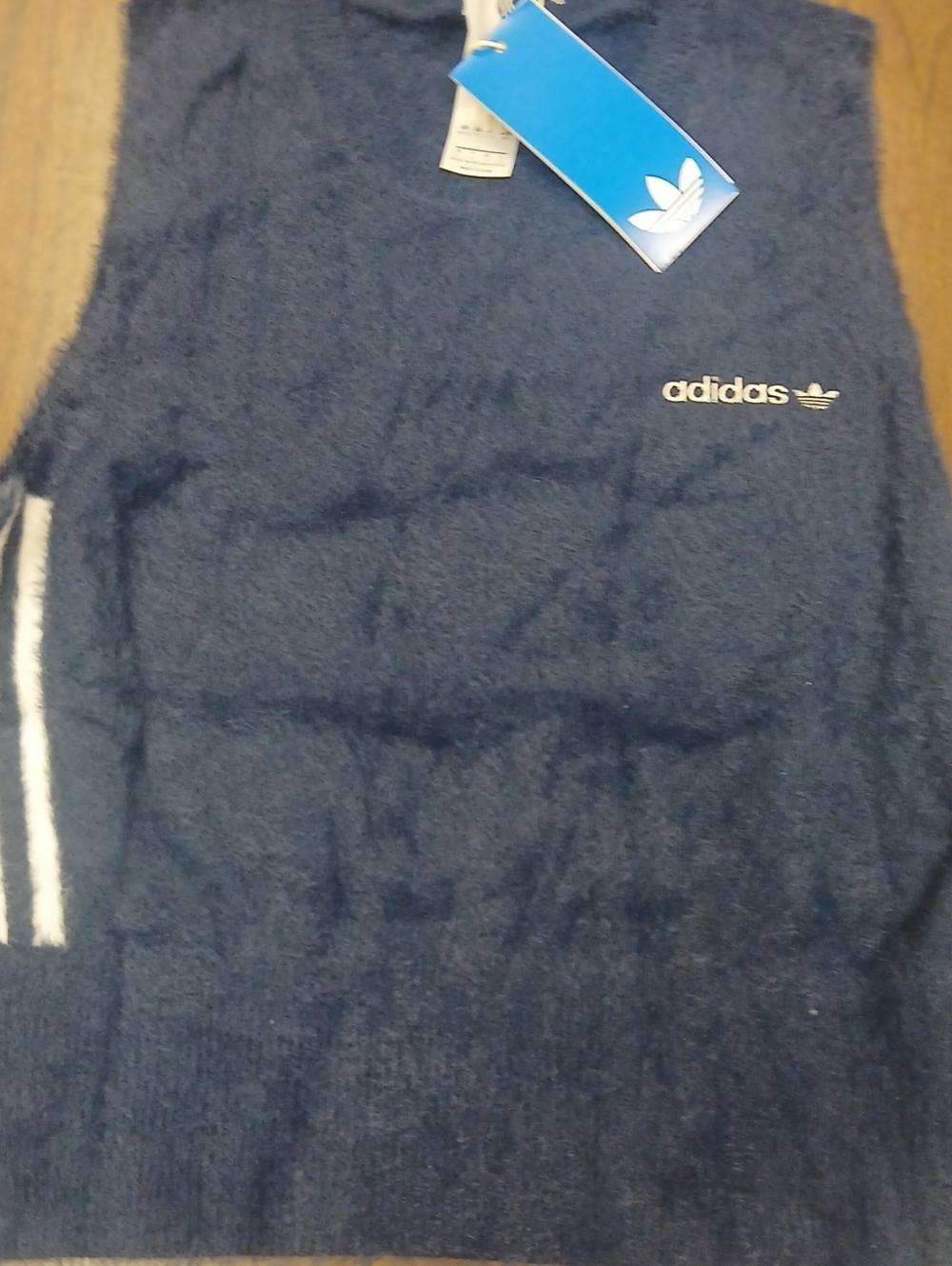 NWT ADIDAS FLUFFY VEST - Picture 2 of 7